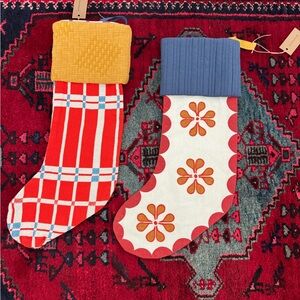 Schoolhouse Christmas Stockings! NWT! Open to selling or trading!